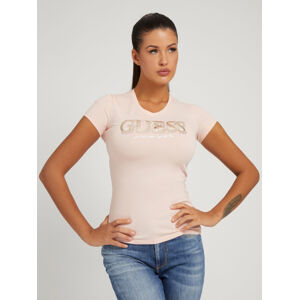 Guess dámské broskvové tričko - S (G6L1)